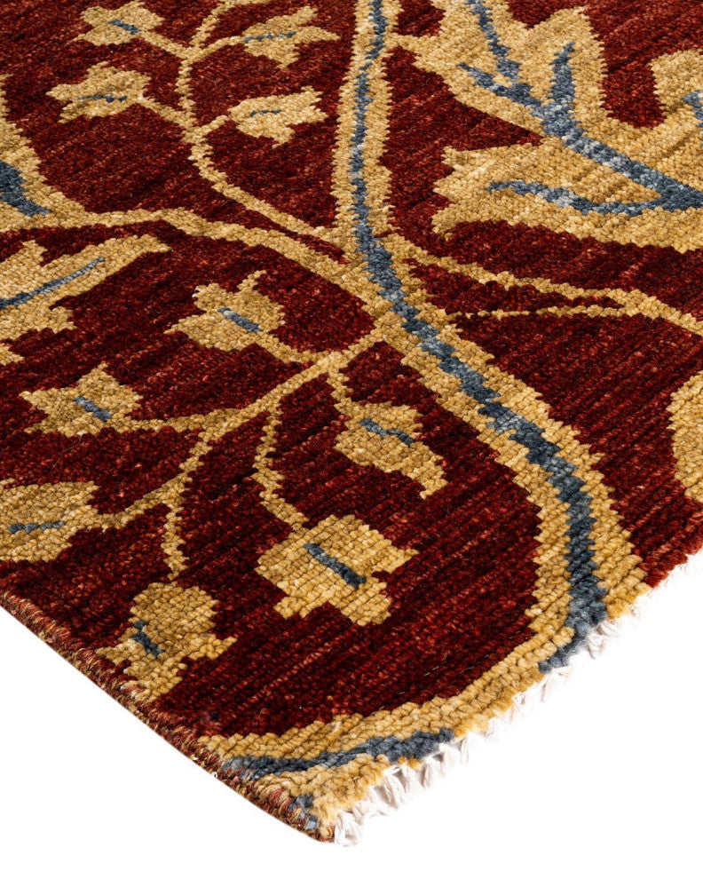Ganga One-of-a-Kind Handmade Area Rug Red, 8' 3" x 10' 1"