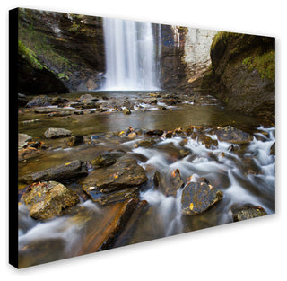 'Looking Glass Falls' Canvas Art by Pierre Leclerc