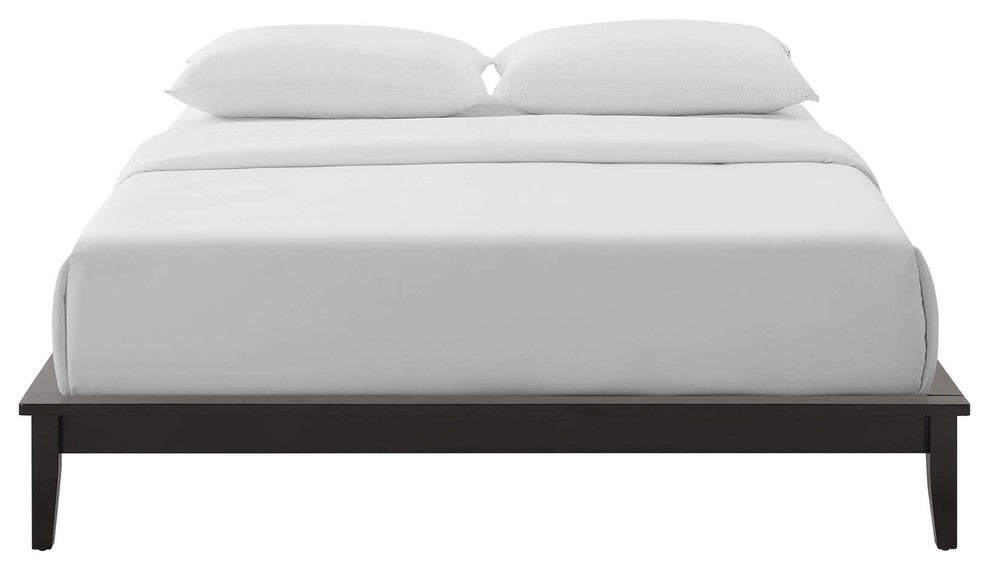 Lodge Queen Wood Platform Bed Frame, Walnut