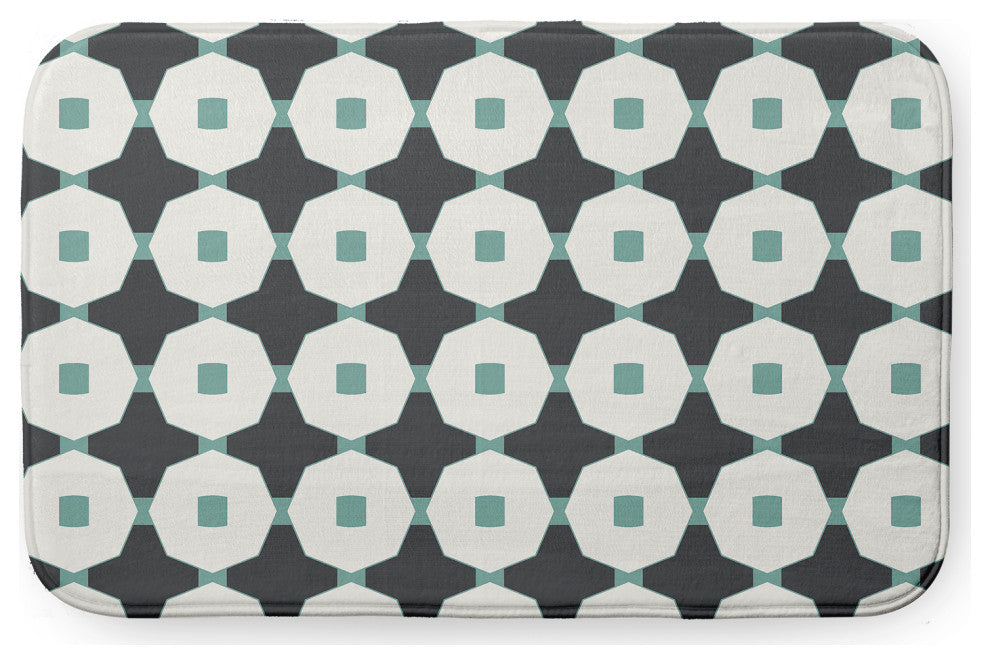 24" x 17" Button Up Bathmat, Pepper