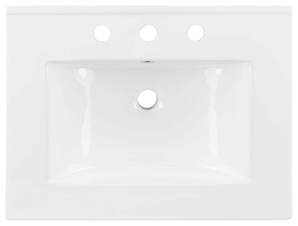 Sink Vanity Cabinet, Wall Mounted, Melamine, Blue Navy White, Modern, Bathroom