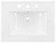 Sink Vanity Cabinet, Wall Mounted, Melamine, Blue Navy White, Modern, Bathroom