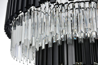 Home Living 40" Chandelier, Black