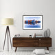 "Colored Homes" Framed Digital Print by Ton Drijfhamer, 44x32"