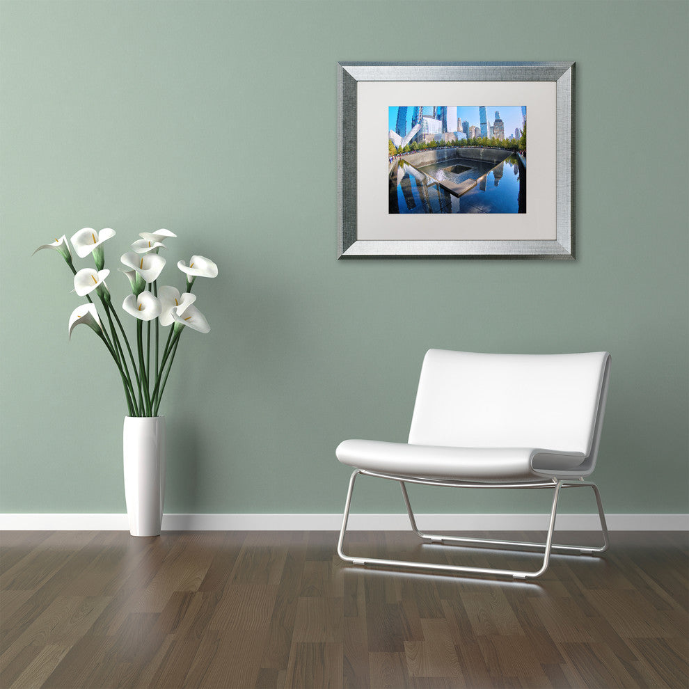 CATeyes '911 Memorial' Matted Framed Art, Silver Frame, White Mat, 14x11