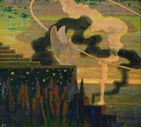 Mikalojus Ciurlionis The Offering, 20"x25" Wall Decal