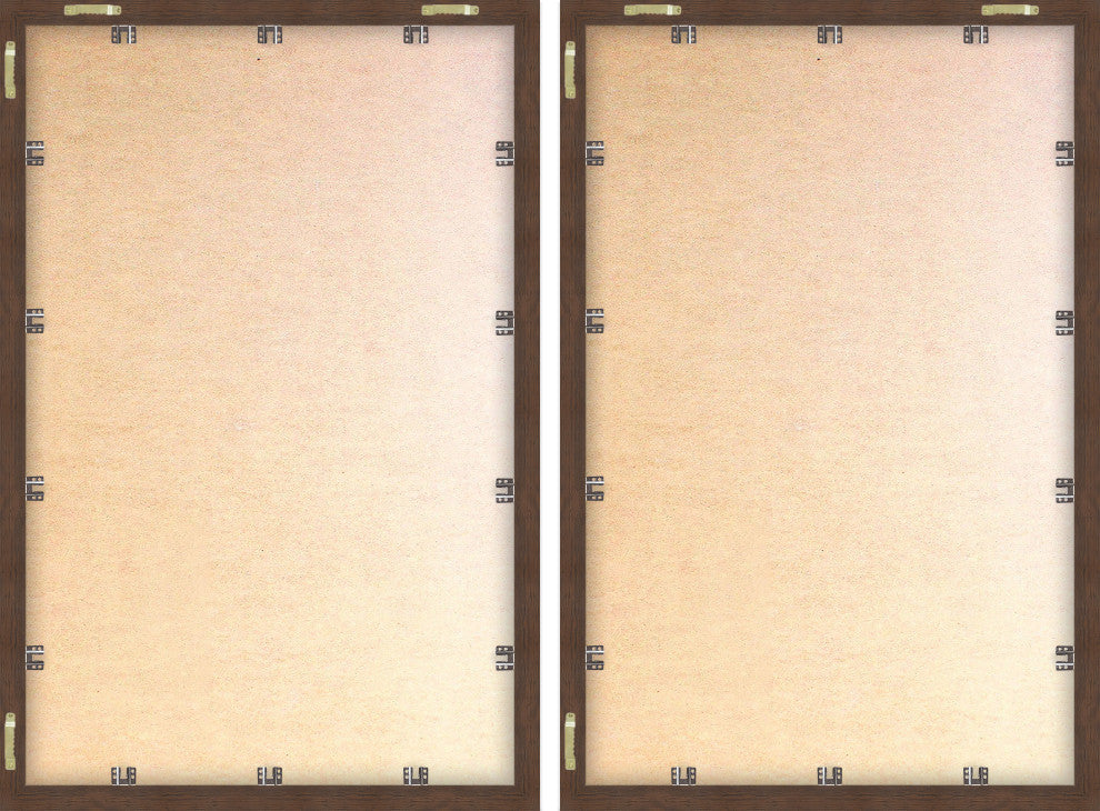 Roses and Leaves Diptych, 2-Piece Set, 24x36 Panels