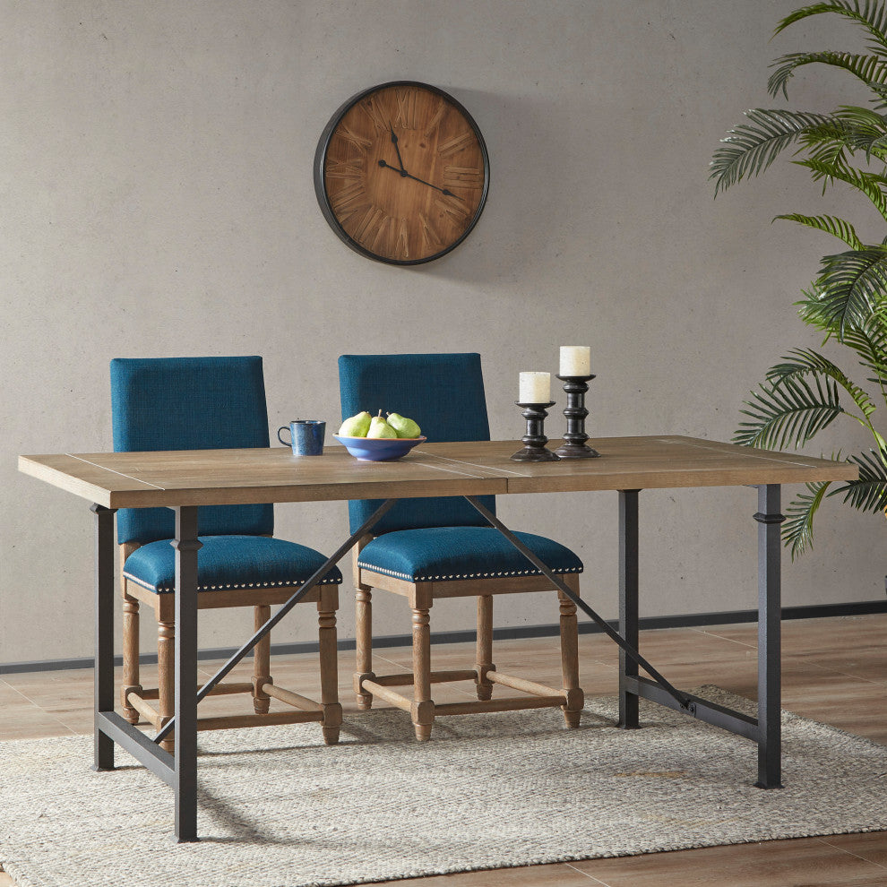 Cirque Rustic Farmhouse Dining Table, Grey, Dining Table