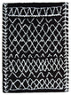 Cozy Design Diamond Shag Rug Black 5' x 7' 2''