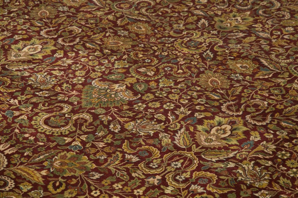 Rug N Carpet - Handmade Oriental 12' 3" x 15' 2" Oversize Oushak Area Rug