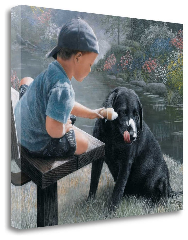 "Ice Cream" By Kevin Daniel, Giclee Print on Gallery Wrap Canvas, Ready to Hang