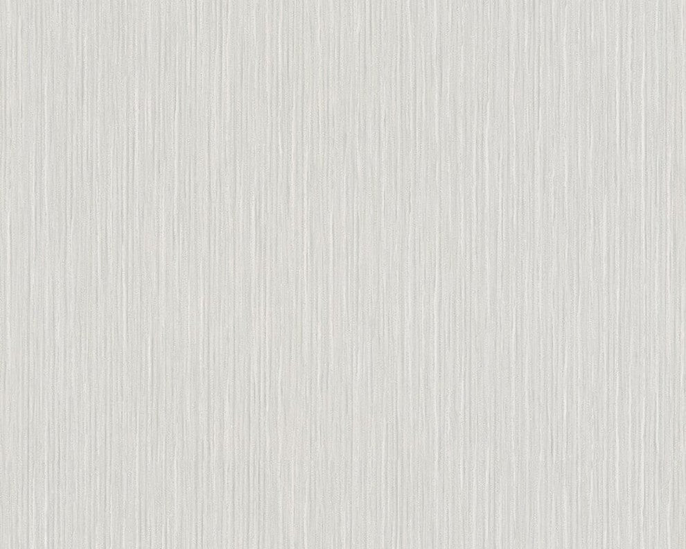 Best of Vlies, Floral Patterns Modern Classic Stripes Gray Wallpaper Roll