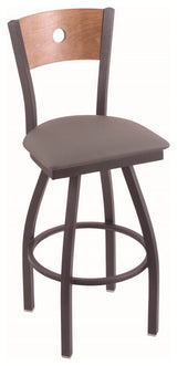 Holland Bar Stool, 830 Voltaire 30 Bar Stool, Pewter Finish