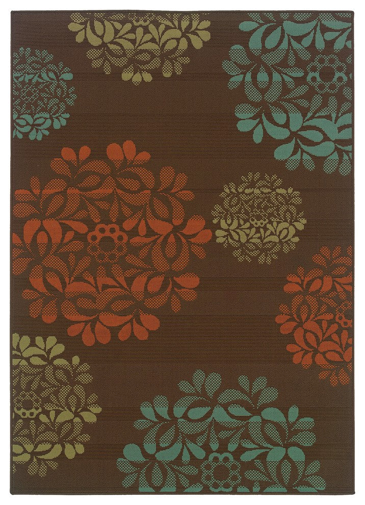 Montego 2635N Brown/Blue 6'7" x 9'6" Rug