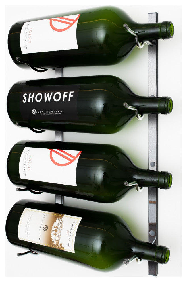 W Series Big Bottle Rack (wall mounted wine rack for large format bott