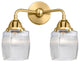 Innovations 288-2W-SG-G302 2-Light Bath Vanity Light, Satin Gold