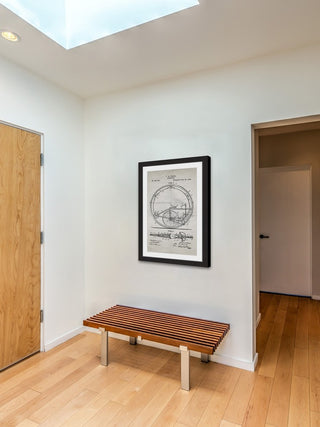 "Monocycle 1894 Old Paper" Framed Painting Print