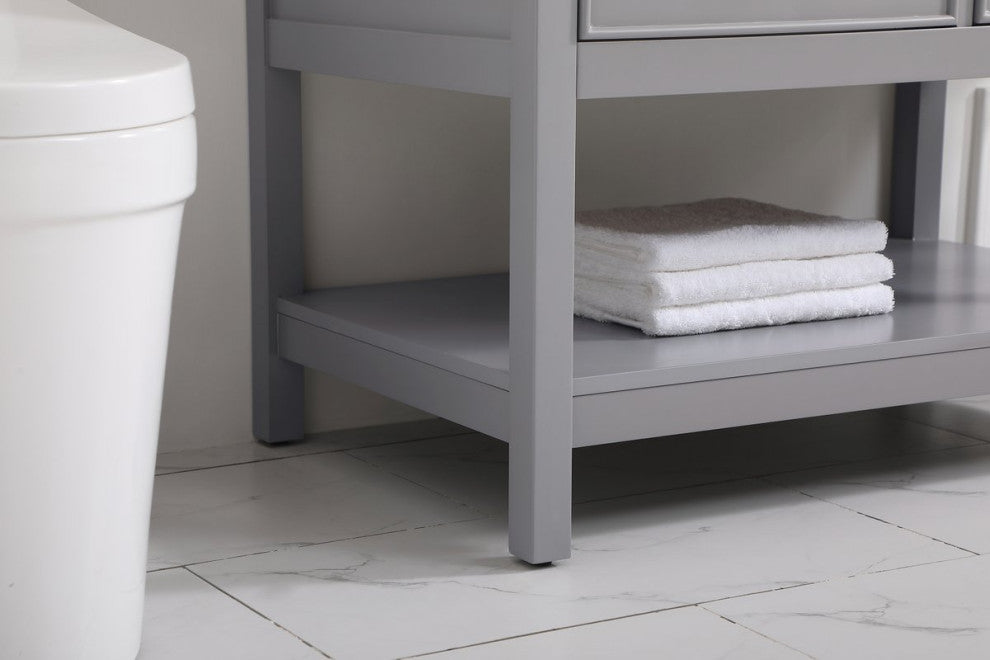 Home Living 36" Single Bathroom Vanity, Gray