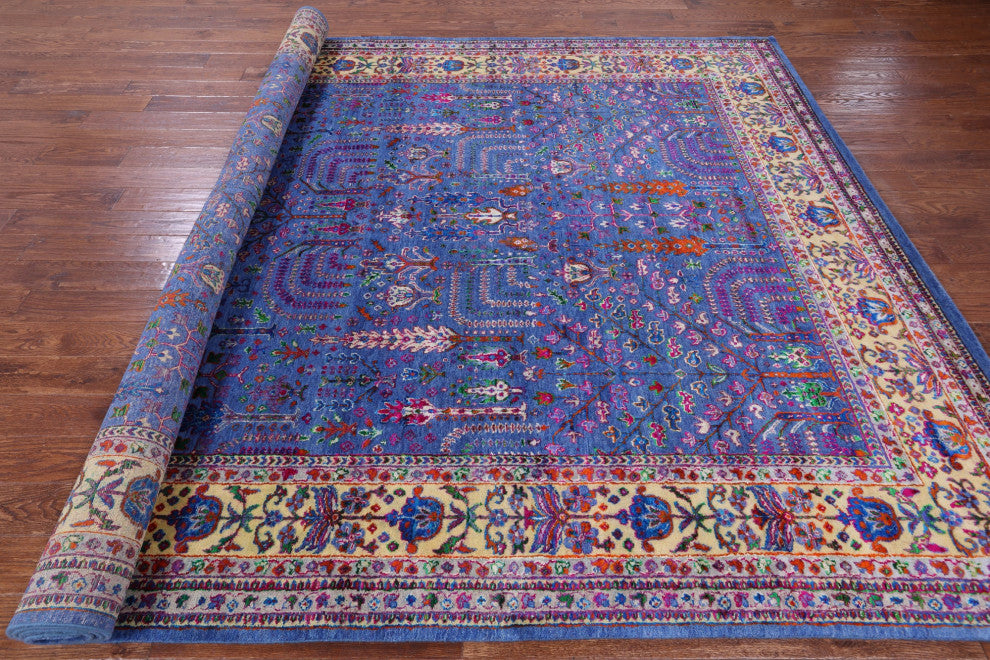 Wool & Silk Persian Ziegler Handmade Rug 8' 10" X 11' 11" - Q13722