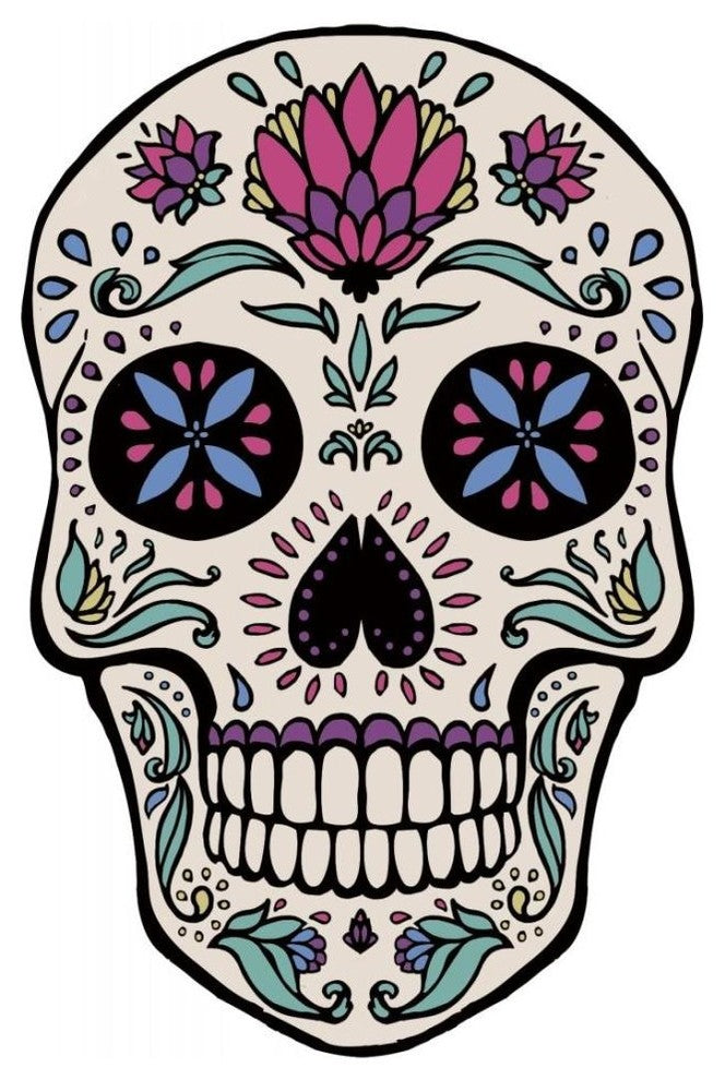 "Sugar Skull II" Digital Paper Print by Janelle Penner, 18"x24"