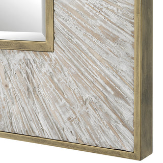 Uttermost 09854 Wharton Whitewashed Square Mirror