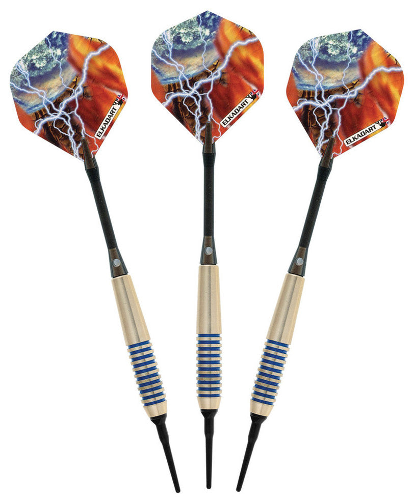 Elkadart Storm Soft Tip Darts Black Rings, 15 Grams