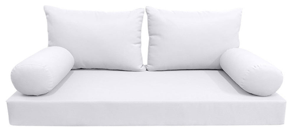 S2 Full Size 5PC Knife Edge Daybed Mattress Cushion Bolster Complete Set AD105