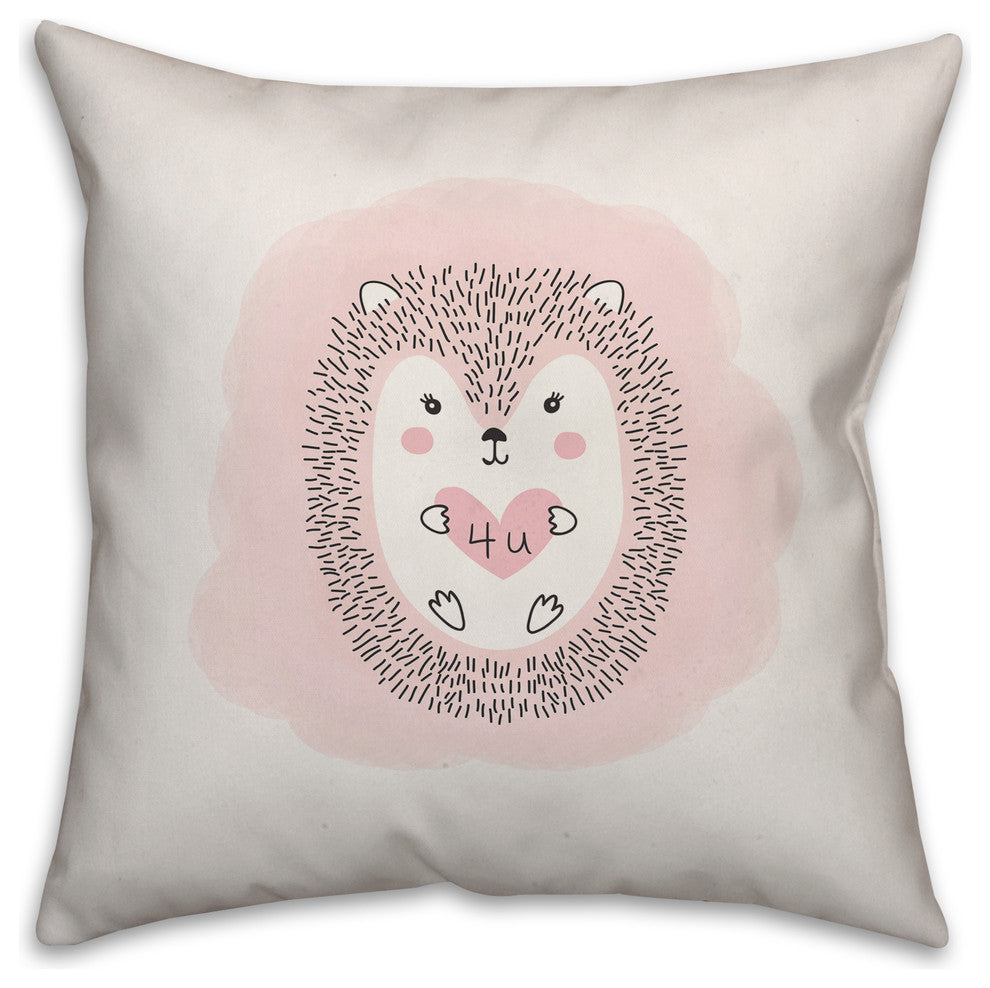 Love Hedgehog 20x20 Throw Pillow