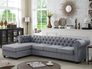 Gracia Sectional Sofa, Gray