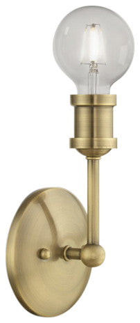 Lansdale 1 Light Antique Brass ADA Vanity Sconce