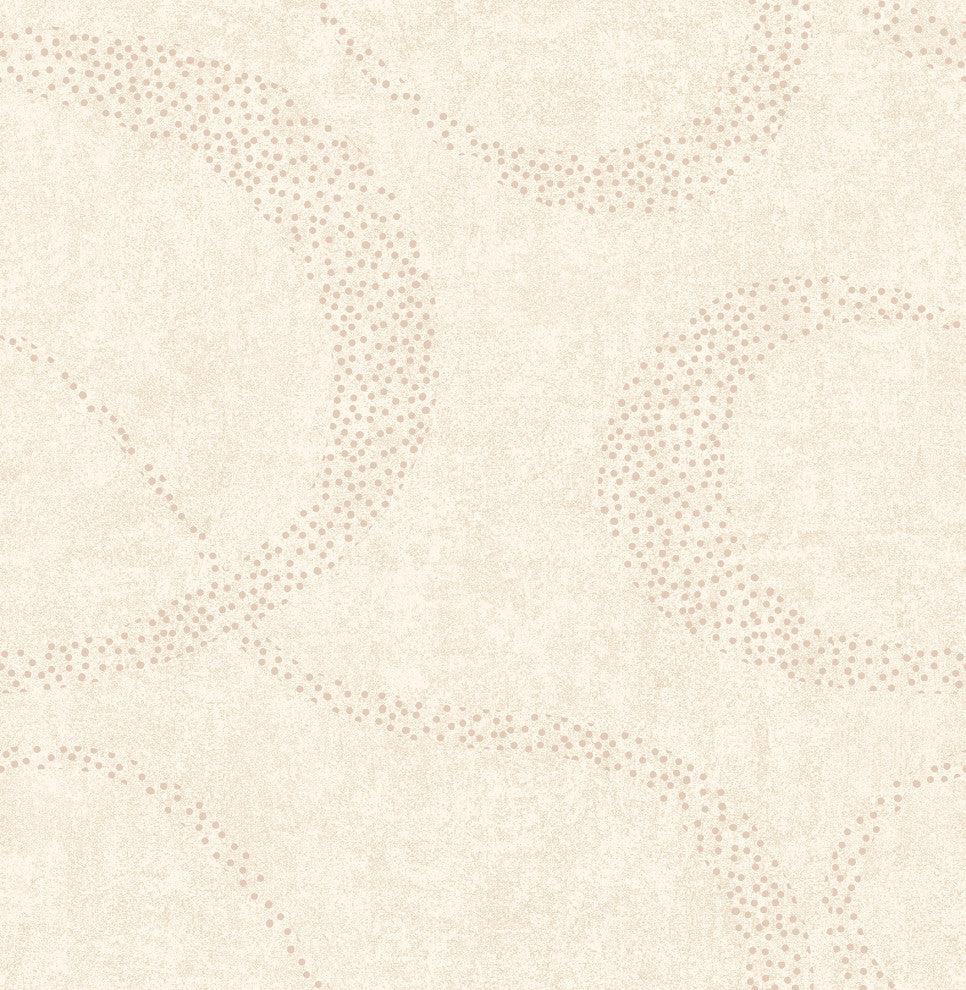 Swirl Cream Scroll Geometric Wallpaper Bolt