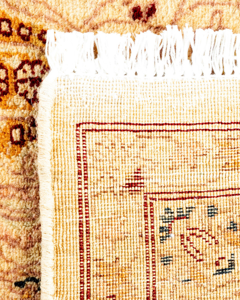 Mogul, One-of-a-Kind Hand-Knotted Area Rug Orange, 3' 1 x 5' 2