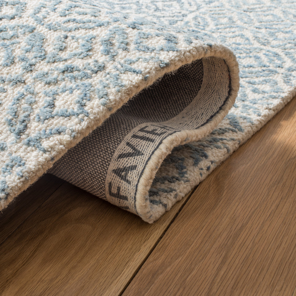 Safavieh Couture Abstract Collection, ABT342 Rug, Blue/Ivory, 2'x3'