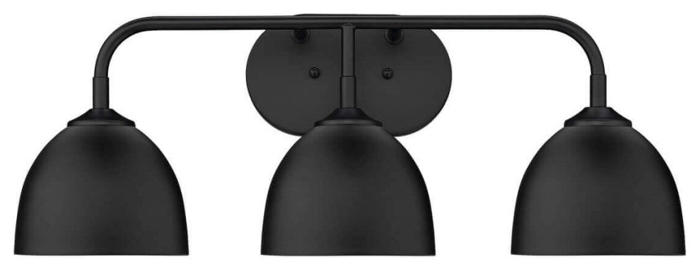 3 Light 25" Bath Vanity, Black