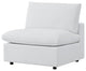 Modular Lounge Sectional Deep Sofa Chair Set, Sunbrella, White, Modern, Outdoor