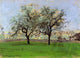 Camille Pissarro Apples Trees at Pontoise, Gallery Wrapped Canvas, 18"x27"