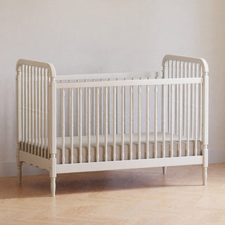 Liberty 3-in-1 Convertible Spindle Crib With Toddler Bed Conversion Kit, Warm White