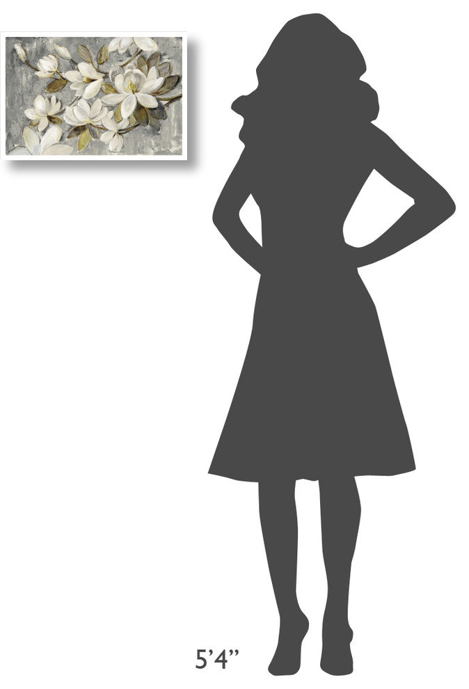 "Magnolia Simplicity Neutral Gray" Paper Print by Silvia Vassileva, 20"x14"