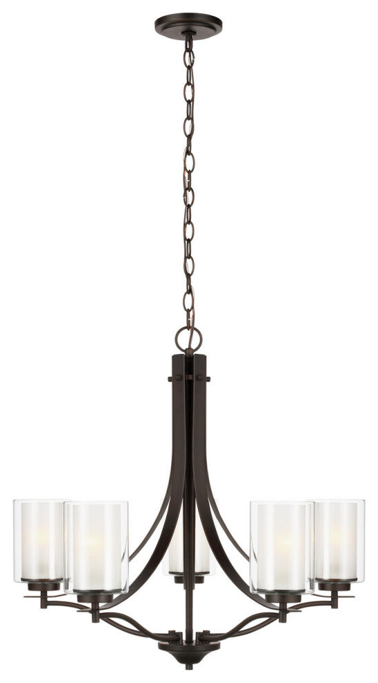 Elmwood Park 5-Light Chandelier, Bronze