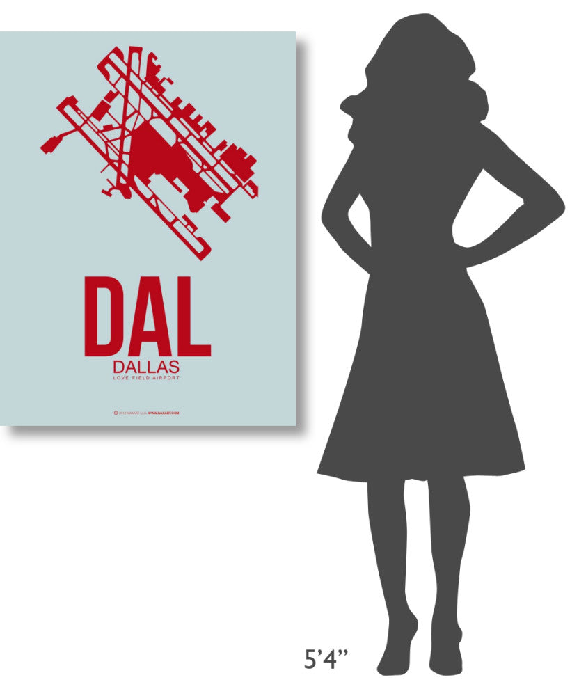 "DAL Dallas Poster 3" Fine Art Print
