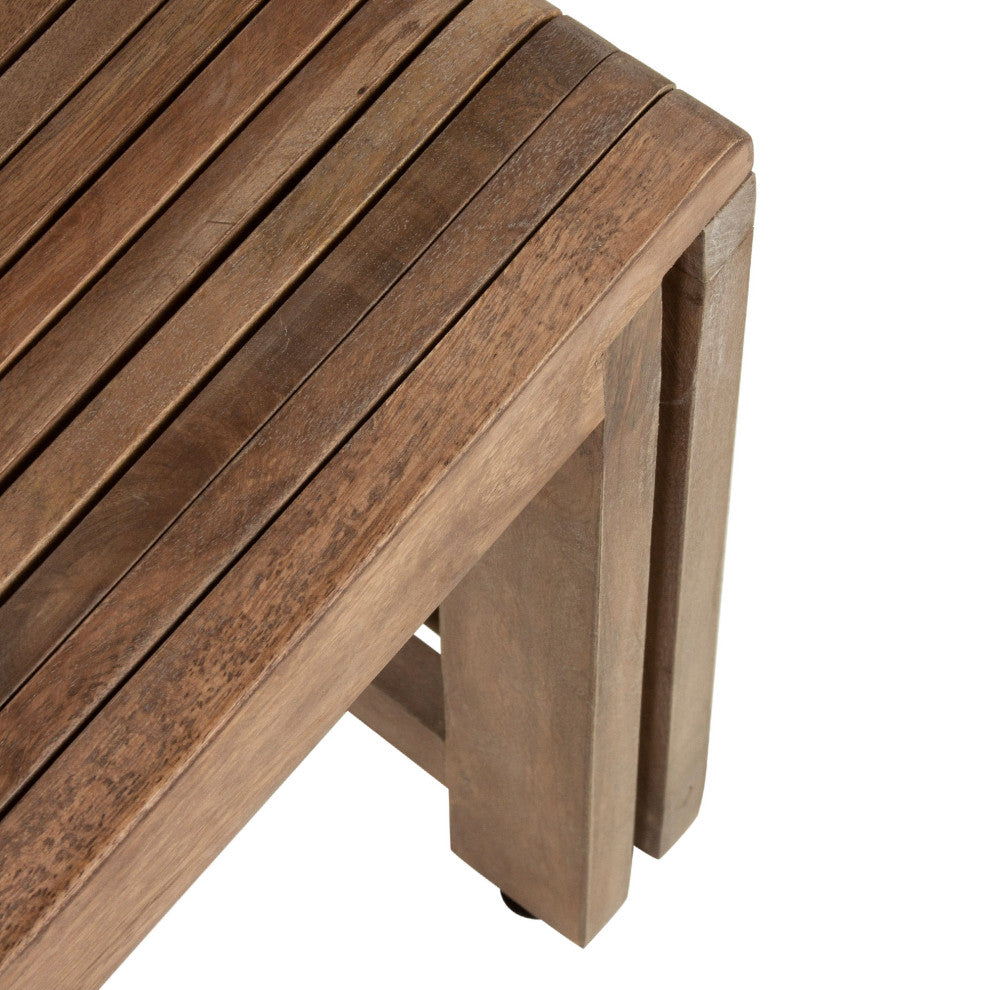 Remi Solid Wood Extendable Bench by East at Main, Sand