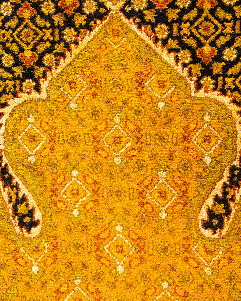 Fine Vibrance, One-of-a-Kind Handmade Area Rug Black, 18'7"x11'10"