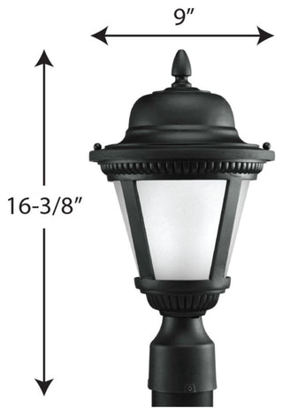 Progress Lighting LED Outdoor Post Lantern, Black