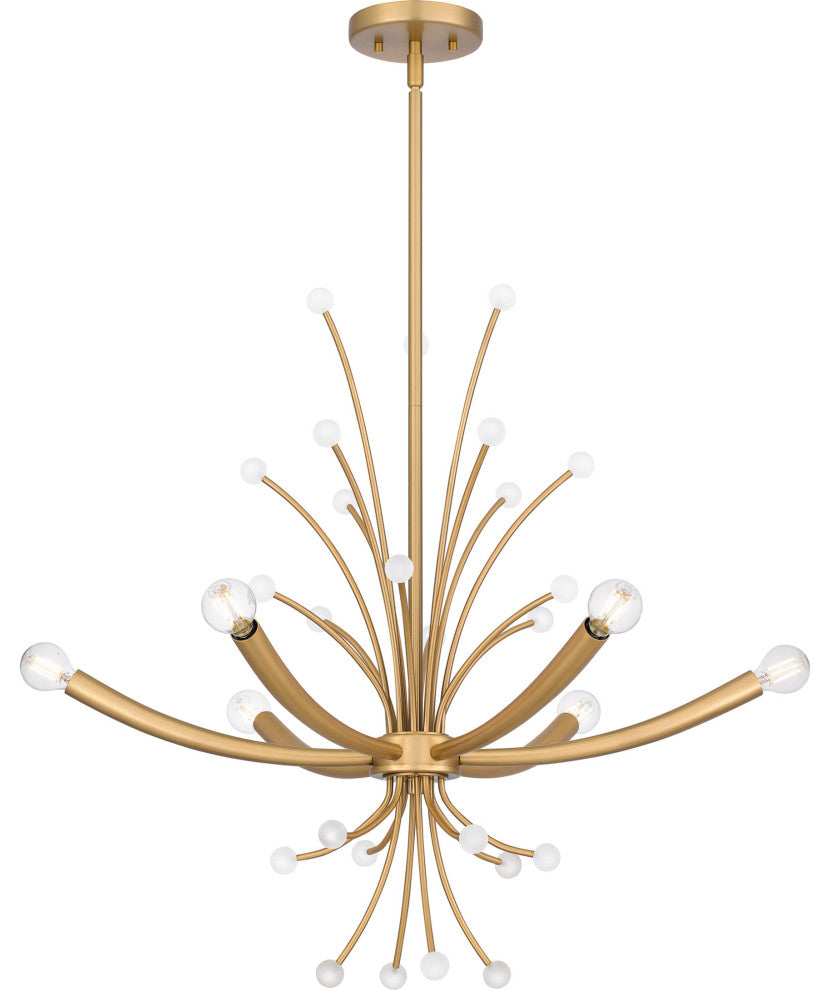 Quoizel PCKIE5029 Kiera 6 Light 29"W Sputnik Chandelier - Brushed Weathered