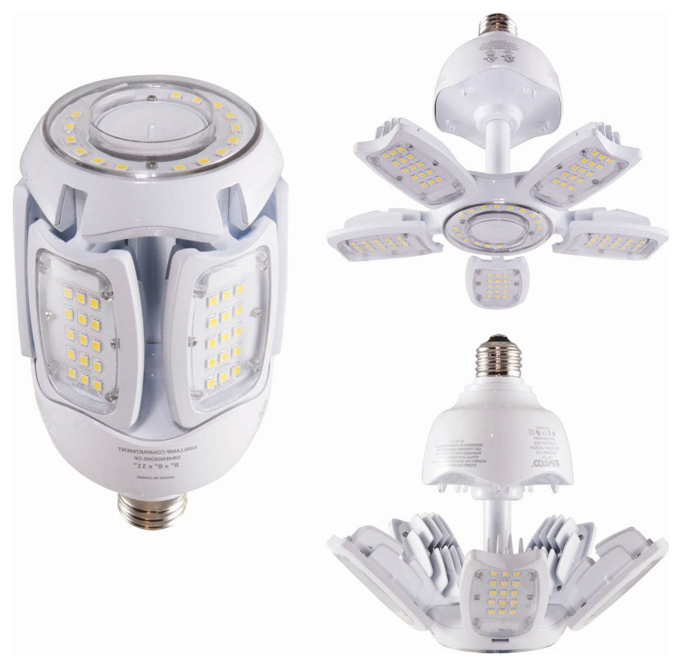 30W LED HID Replacement, 5000K, Medium Base, Adjustable Beam Angle, Type B B