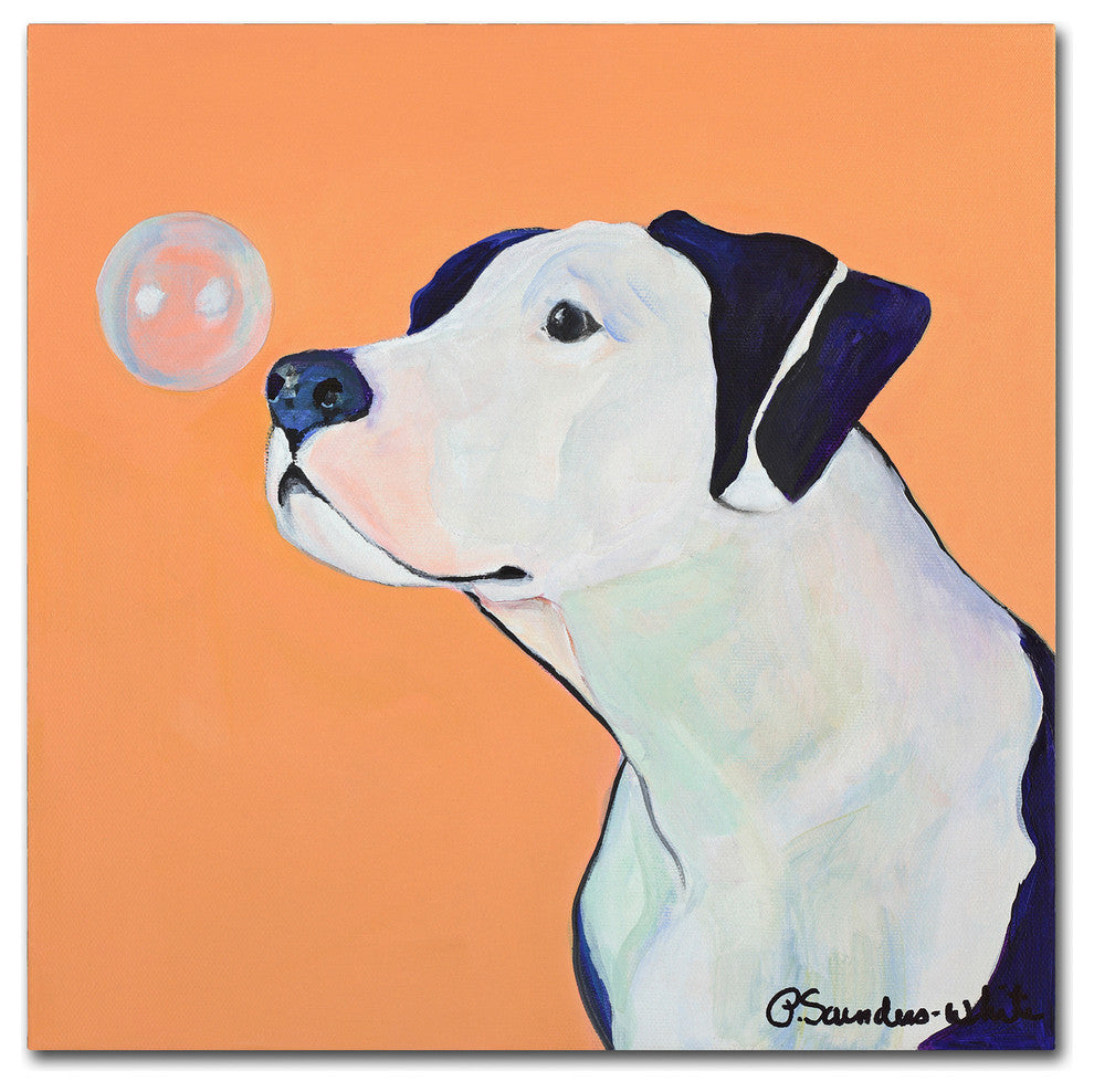 Pat Saunders-White 'Fascination' Canvas Art, 35"x35"