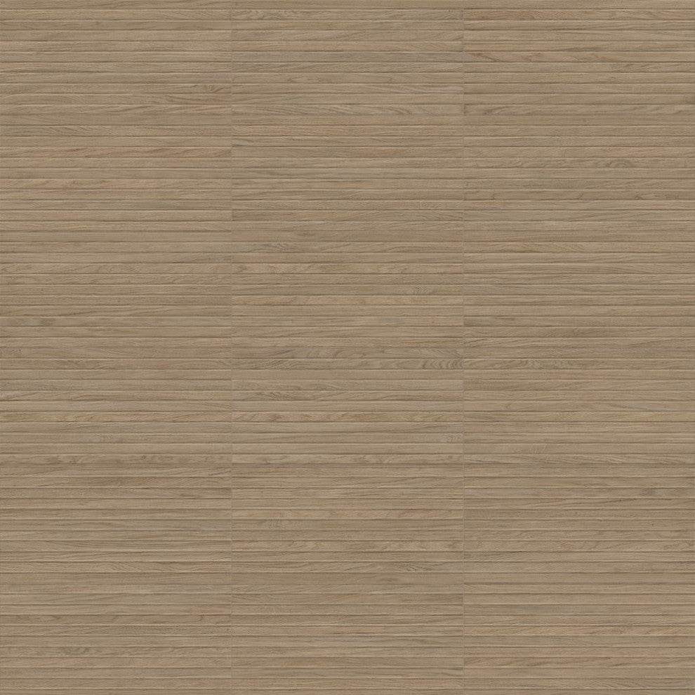 Woodstrip Nogal Fluted Ceramic Wall Tile