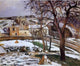 Camille Pissarro The Effect of Snow at l'Hermitage Pontoise Gallery Wrap Canvas