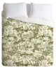 Deny Designs Rachelle Roberts Farm Land Toile In Vintage Green Duvet Cover - Lig