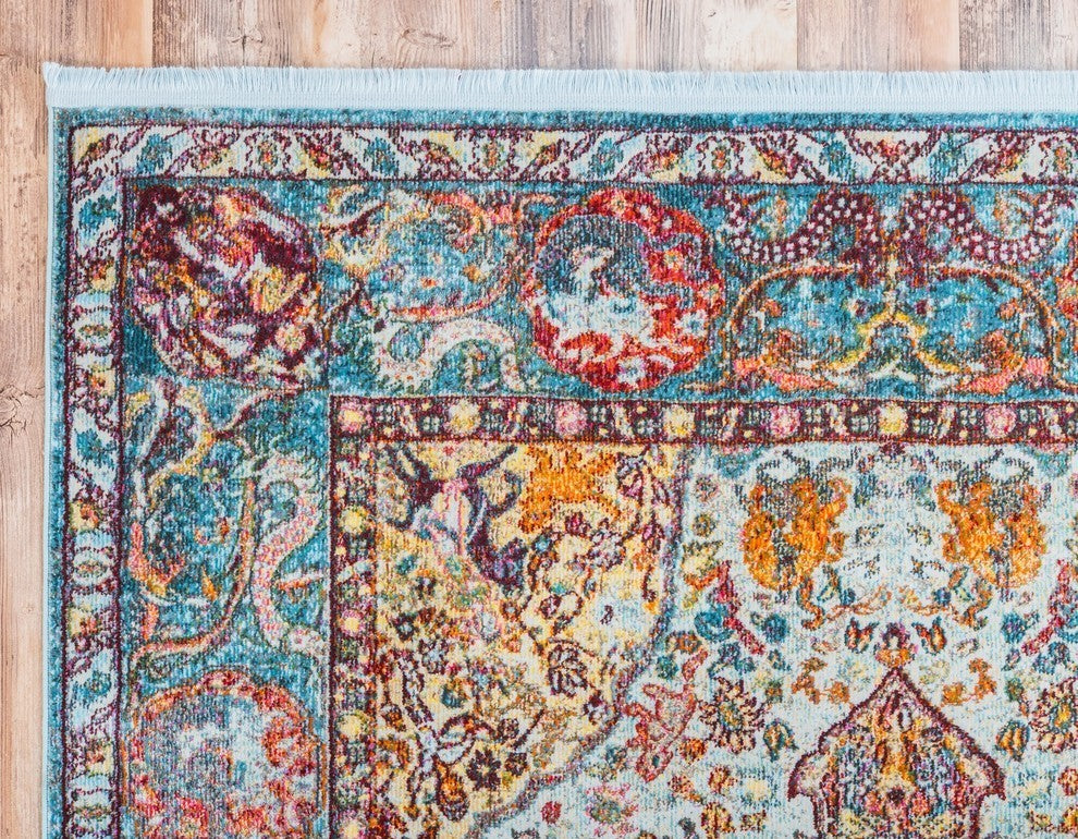Unique Loom Light Blue Baracoa Rumba 2'x3' Area Rug